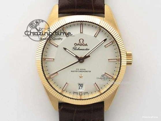 0422 De Ville Prestige Real PR RG ZF 1:1 Best Edition White Dial on Brown Leather Strap MIYOTA HighPerformance 7939